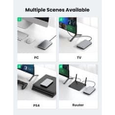 Ugreen 2.5 SATA ohišje za disk srebrn + USB-C-USB-A kabel - box