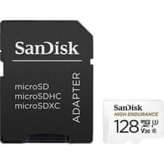 SANDISK 128GB High Endurance microSD Class 10 U3 V30 spominska kartica z adapterjem