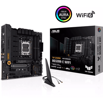 ASUS TUF GAMING B650M-E WIFI, DDR5, SATA3, USB3.2Gen2, DP, 2.5GbE, AM5 mATX