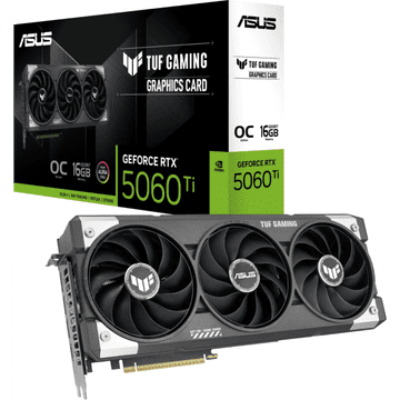 ASUS Grafična kartica TUF Gaming GeForce RTX 5060 Ti OC, 16GB GDDR7, PCI-E 5.0 TUF-RTX5060TI-O16G-GAMING