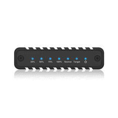 IcyBox IB-2817MCL-C31 ohišje za 2 NVME SSD-ja s USB-C in USB-A priključkom