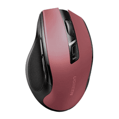 Ugreen Brezžična miška Bluetooth 5.0 in 2,4 Ghz z USB sprejemnikom - rdeča