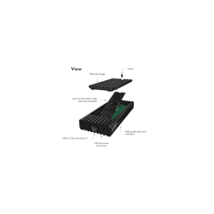 IcyBox IB-1917M-C32 ohišje za 1x M.2 NVMe SSD z USB 3.2 Gen 2x2 Type-C do 20 Gbit/s