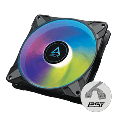Arctic P14 PWM PST A-RGB 140mm 4-pin ventilator, črn