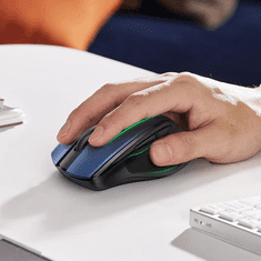 Ugreen Brezžična miška Bluetooth 5.0 in 2,4 Ghz z USB sprejemnikom - modra