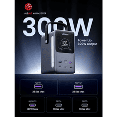 Ugreen Prenosna polnilna baterija 48.000mAh, 300W s pametnim digitalnim zaslonom