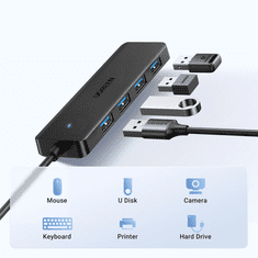 Ugreen 4-portni USB 3.0 hub - 1M
