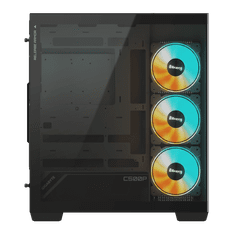 Gigabyte C500 PANORAMIC STEALTH ICE USB-C USB 3.2 Gen2 ATX ARGB osvetljeno ohišje, črno