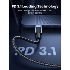 Ugreen USB-C na USB-C polnilni kabel 240W, 1M
