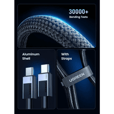 Ugreen USB-C na USB-C polnilni kabel 240W, 1M