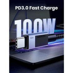 Ugreen USB-C na USB-C polnilni kabel 100W, 3M
