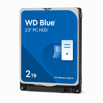 WD 2TB Blue 2,5" SATA 6Gb/s 5400rpm 128MB HDD disk