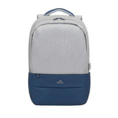 RivaCase Nahrbtnik za prenosnik 7567 Proti kraji 17,3" siva/temno modra