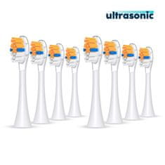 Ultrasonic Ultrasonic nastavki za Philips Sonicare A3 Premium All-in-One, 8 kosov, beli