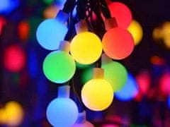 BestDeals Pametne barvne RGB solarne lučke, 40 LED luči - samodejni vklop in izklop, deluje na solarno energijo, lučke za vrt ali notranjost