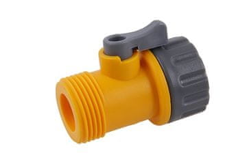 ROSA Enotna cevna spojka 1/2" z ventilom, navojna/navojna