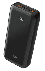 Silicon Power QS28 Power Bank, 20000 mAh, črn