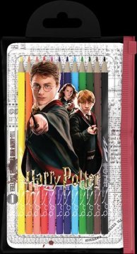 Harry Potter - Umetniške barvice v žepu iz PVC