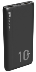 Silicon Power QP15 Power Bank, 10000 mAh, črn