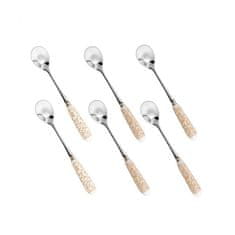Brandani Set čajnih žličk Campo ai Fiori 15cm / 6 kos / inox, keramika