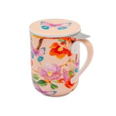 Maxwell & Williams Skodelica s cedilom - tisana Posey 340ml / Japonica Joy / porcelan, inox