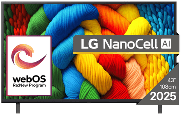 LG NANO80 AI televizor, 109 cm, 4K (43NANO80A3B.AEU)