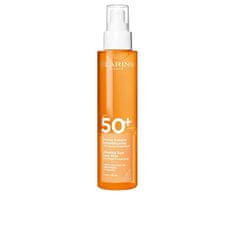 Clarins Sončna meglica za telo SPF 50+ Glowing (meglica za telo za sončenje) 150 ml