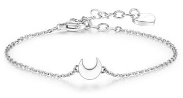 S'Agapõ Jeklena zapestnica s polmesecem Click SCK16