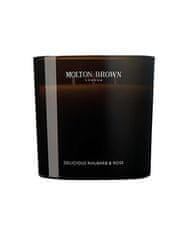 Molton Brown Dišeča sveča z okusno rabarbaro in vrtnico 600 g