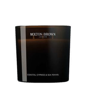 Molton Brown Dišeča sveča obalni cipres in morski komarček 600 g