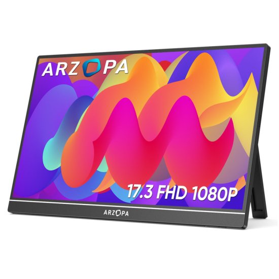 Arzopa Prenosni monitor 43,9 cm (17,3) A1 M 1920x1080 IPS 5ms HDMI-Mini USB-C Zvočniki NTSC72% 6800K