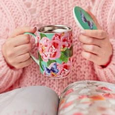 Maxwell & Williams Skodelica s cedilom - tisana Posey 340ml / Camellia Dreams / porcelan, inox
