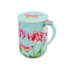 Maxwell & Williams Skodelica s cedilom - tisana Posey 340ml / Tulip Love / porcelan, inox