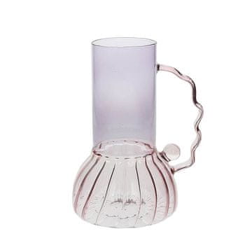 Tognana Vaza Design Art h19cm / roza / borosilikatno steklo