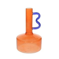 Andrea Fontebasso Vaza Design Art h19cm / oranžna / borosilikatno steklo