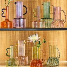 Andrea Fontebasso Vaza Design Art h19cm / oranžna / borosilikatno steklo