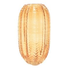 Mhome Vaza 15xh28cm / zlata / steklo