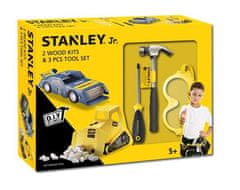 Stanley SET OTROŠKI AVTO IN BAGER + 3 ORODJA3 orodja (izvijač, kladivo in zaščitna očala) Stanley U004-K02-T03-SY