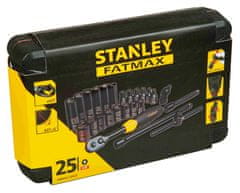 Stanley 25 DELNA GARNITURA KLJUČEV 1/4"FATMAX IN VILIČASTO NATIČNI Stanley FMHT0-73924