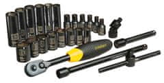 Stanley 25 DELNA GARNITURA KLJUČEV 1/4"FATMAX IN VILIČASTO NATIČNI Stanley FMHT0-73924