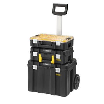 Stanley FATMAX PRO-STACK ORGANIZATOR ZA ORODJE S KOLESI3-DELNI-ORGANIZATOR, PLITVI IN GLOBOKI KOVČEK Stanley FMST1-80101