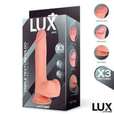 LUX DILDO Lux Max Triple Density With Balls 21 cm