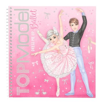Top Model Kreativní sešit na dotvoření se samolepkami Ballet, June + Ben