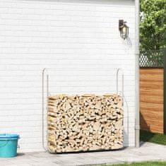 Vidaxl Stojalo za drva 150x25x150 cm Pocinkano jeklo