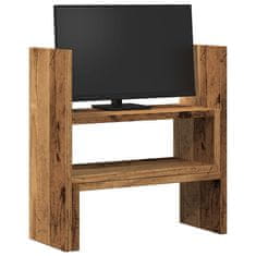 Vidaxl Organizator za mizo nastavljiv starinski les 40x17x41 cm les