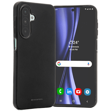 Goospery Soft Feeling silikonski ovitek za Samsung Galaxy A26 - črn