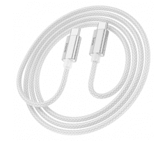 Hoco Podatkovni polnilni kabel U134 Type C na Type C 1,8m 240W 5A - siv pleten