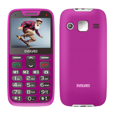 Evolveo Easyphone XR telefon na tipke za starejše - roza