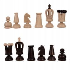Kruzzel Premium lesen oblazinjen šah 31×31cm in lesene figure