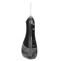 Malatec Aku. 2500mAh brezžična zobna prha črna 300ml + 8 šob